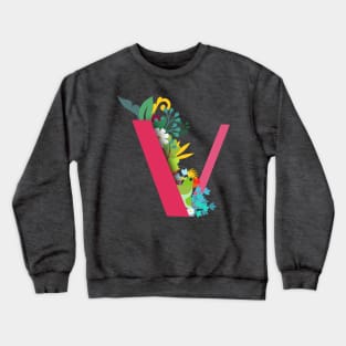 Tropical alphabet v Crewneck Sweatshirt